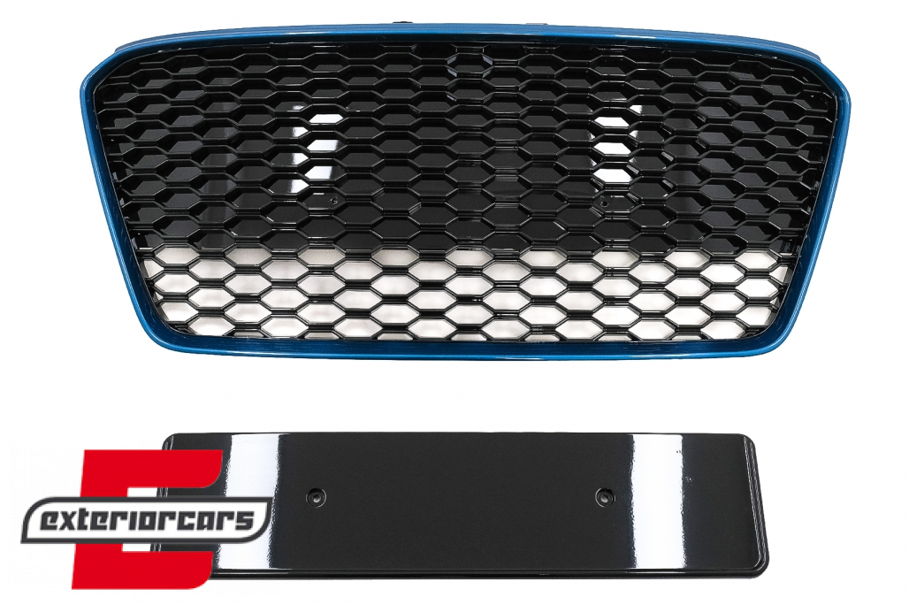 Prednja maska RS8 dizajn (piano crna/plava) / Audi R8 Facelift (2013-2015)