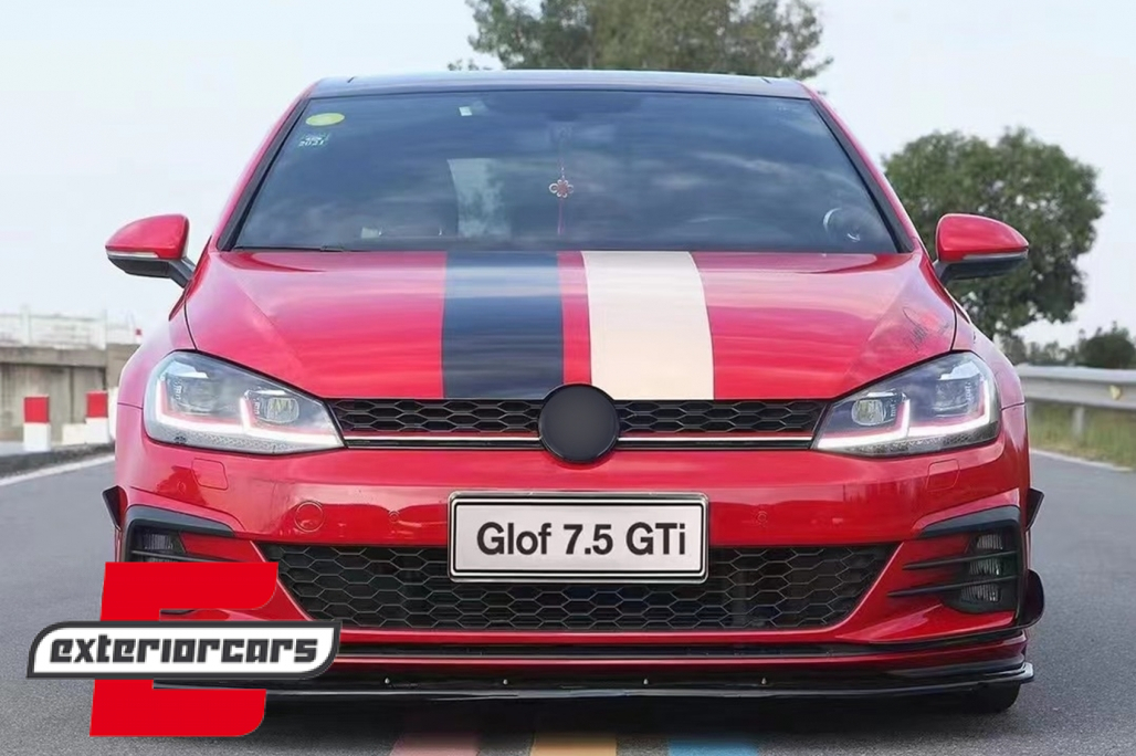 Prednji flapovi (piano crna) / VW Golf 7.5 GTI 5G Hatchback (2017-2020) - Slika 7