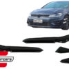 Prednji flapovi (piano crna) / VW Golf 7.5 5G R Hatchback (2017-2020)