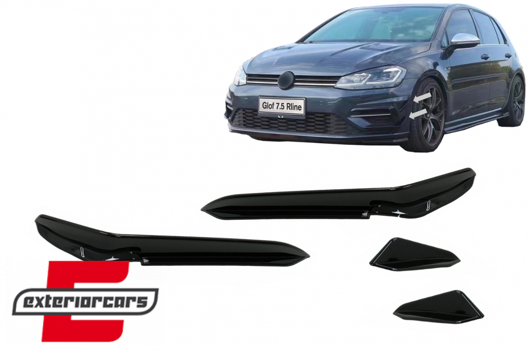 Prednji flapovi (piano crna) / VW Golf 7.5 5G R Hatchback (2017-2020)