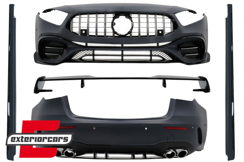 Bodykit & krovni spojler A45 AMG dizajn / Mercedes A-klasa W177 Hatchback (2018-12.2022)