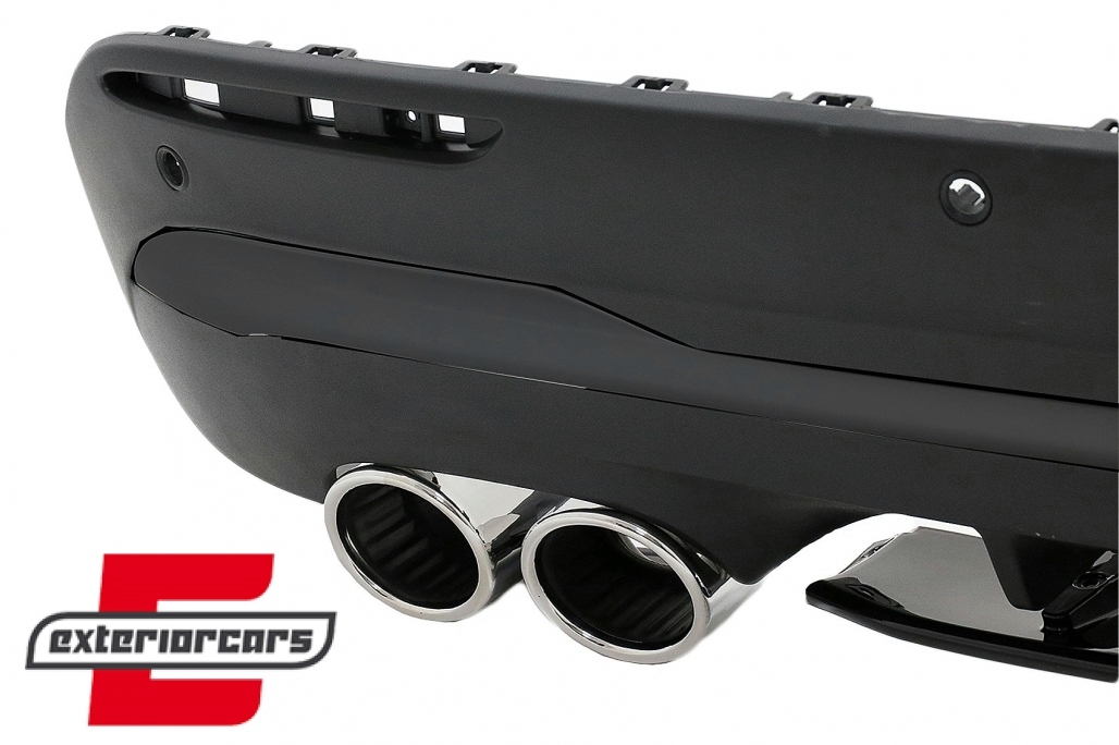 Difuzor zraka & nastavci auspuha AMG GLA45 S dizajn (chrome) / Mercedes GLA SUV H247 Sport Line (2020-2023) - Slika 4