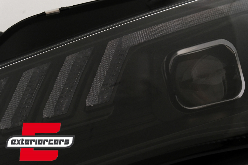 Prednja svjetla LED DRL SEQ žmigavci (crna) / Audi A4 B8.5 Facelift (2012-2015) - Slika 18