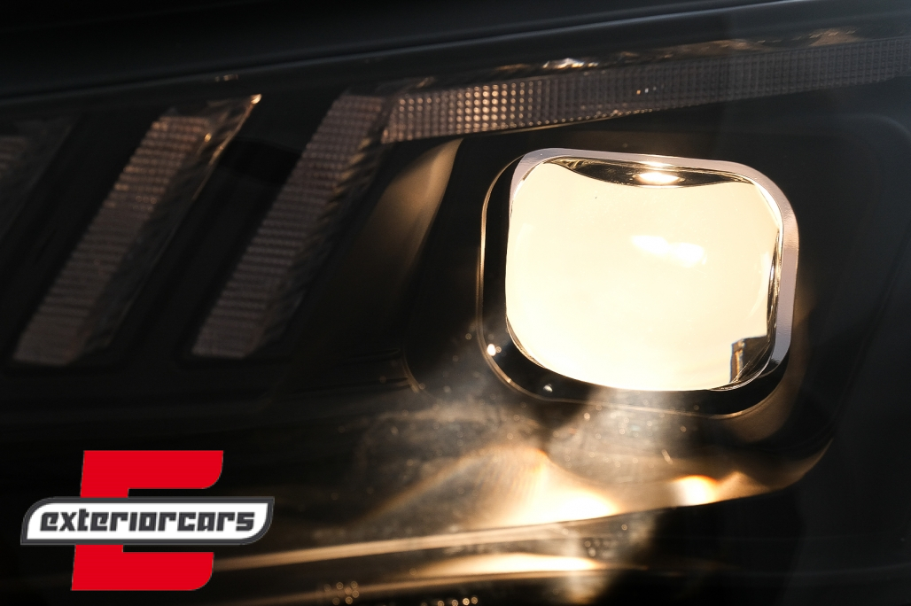 Prednja svjetla LED DRL SEQ žmigavci (crna) / Audi A4 B8.5 Facelift (2012-2015) - Slika 8