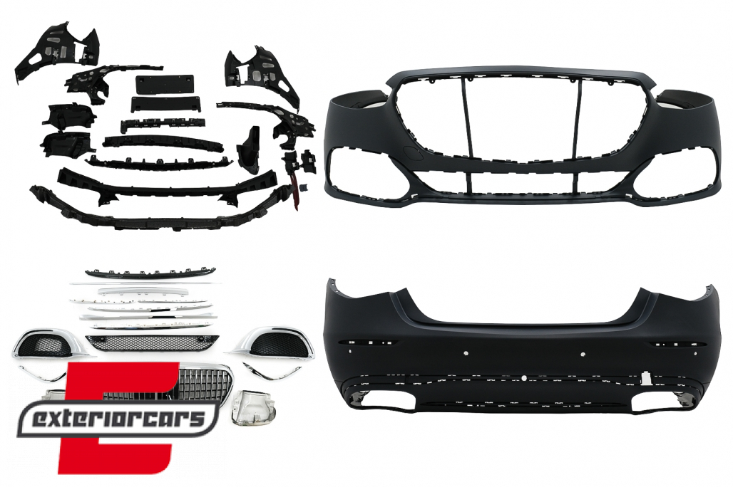 Bodykit Maybach dizajn (crna) / Mercedes S-klasa W223 limuzina (2020-) - Slika 19