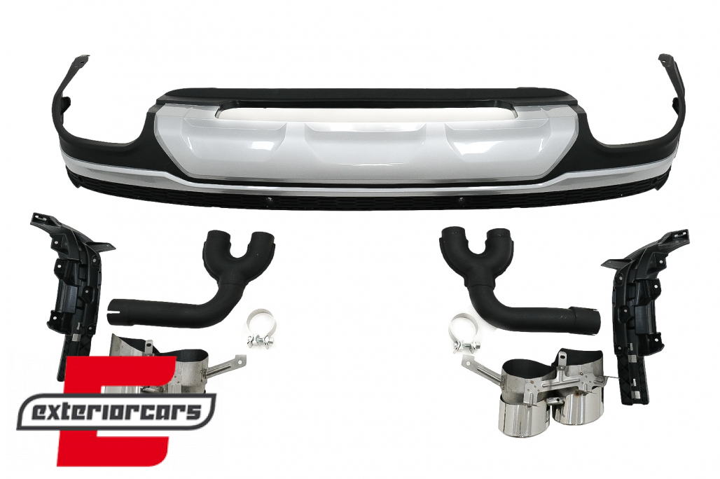 Difuzor zraka & nastavci auspuha SQ7 dizajn (chrome) / Audi Q7 SUV 4M Facelift (2020-2023) - Slika 11