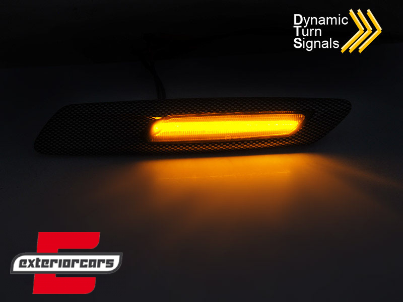 Bočni žmigavci LED SEQ (carbon look) / BMW serije 5 F10 F11 (2010-2014) - Slika 3