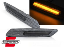 Bočni žmigavci LED SEQ (carbon look) / BMW serije 5 F10 F11 (2010-2014)