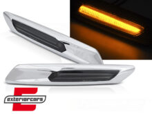 Bočni žmigavci LED SEQ (chrome/smoke) / BMW serije 5 F10 F11 (2010-2014)