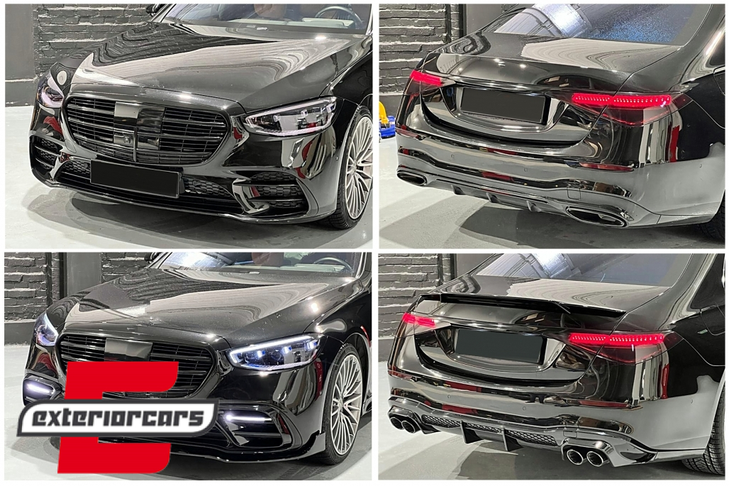 Bodykit AERO dizajn (piano crna) / Mercedes S-klasa W223 limuzina Sport Line (2020-2025) - Slika 19