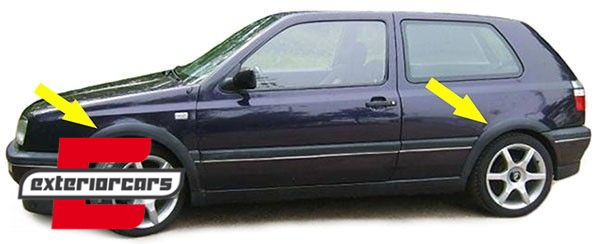 Lukovi kotača (crna) / VW Golf 3 (1991-1997) - Slika 3