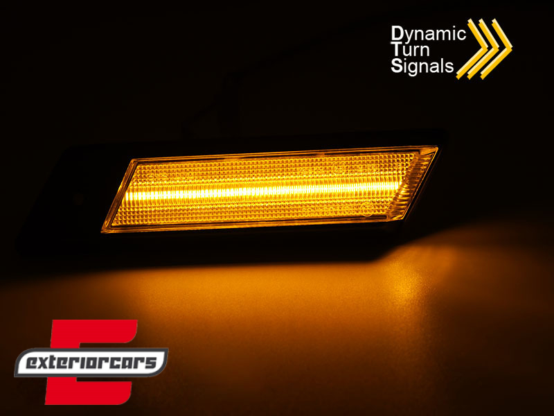 Bočni žmigavci LED SEQ (chrome) / BMW serije 3 E30 (1982-1994) serije 5 E28 (1981-1988) serije 6 E24 (1976-1989) serije 7 E23 (1977-1987) - Slika 3