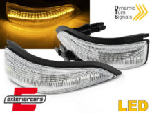 Žmigavci u retrovizoru LED SEQ (bijela) / Toyota Yaris III P13 (2011-2019)