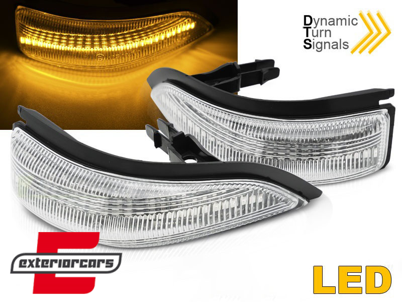 Žmigavci u retrovizoru LED SEQ (bijela) / Toyota Yaris III P13 (2011-2019)