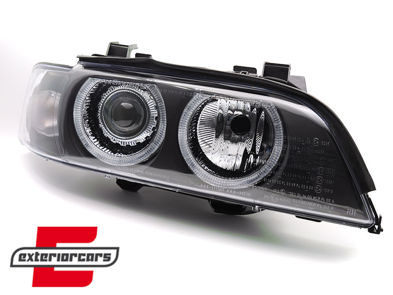 Prednja svjetla Angel Eyes Xenon (crna) / BMW serije 5 E39 LCI (2000-06.2003) - Slika 2