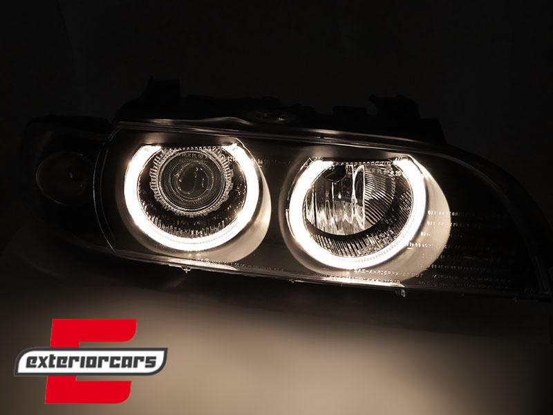 Prednja svjetla Angel Eyes Xenon (crna) / BMW serije 5 E39 LCI (2000-06.2003) - Slika 4