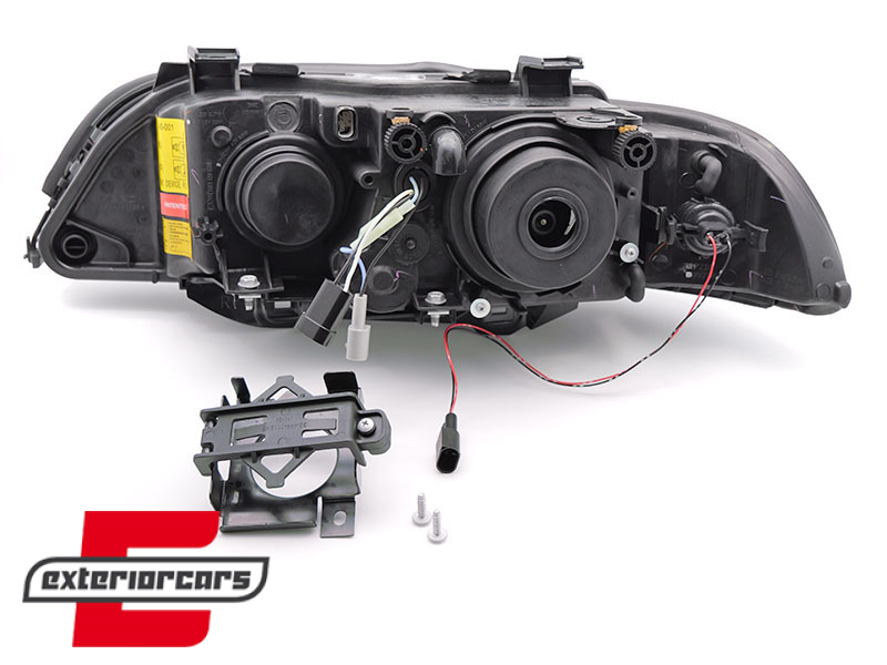 Prednja svjetla Angel Eyes Xenon (crna) / BMW serije 5 E39 LCI (2000-06.2003) - Slika 5