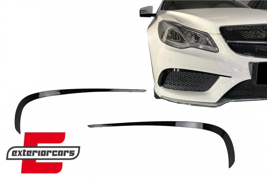 Prednji flapovi (piano crna) / Mercedes E-klasa C207 Coupe A207 Cabrio Facelift Sport Line (2013-2017)