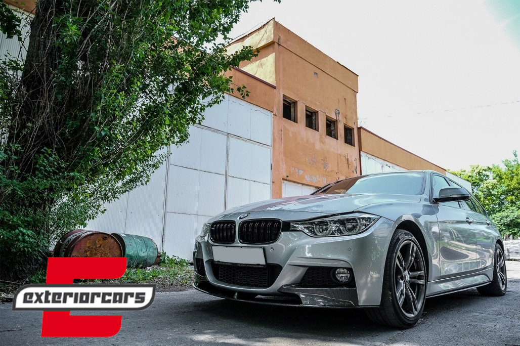 Prednji splitter M-Performance dizajn (carbon look) / BMW serije 3 F30 limuzina F31 karavan (2011-2019) - Slika 10