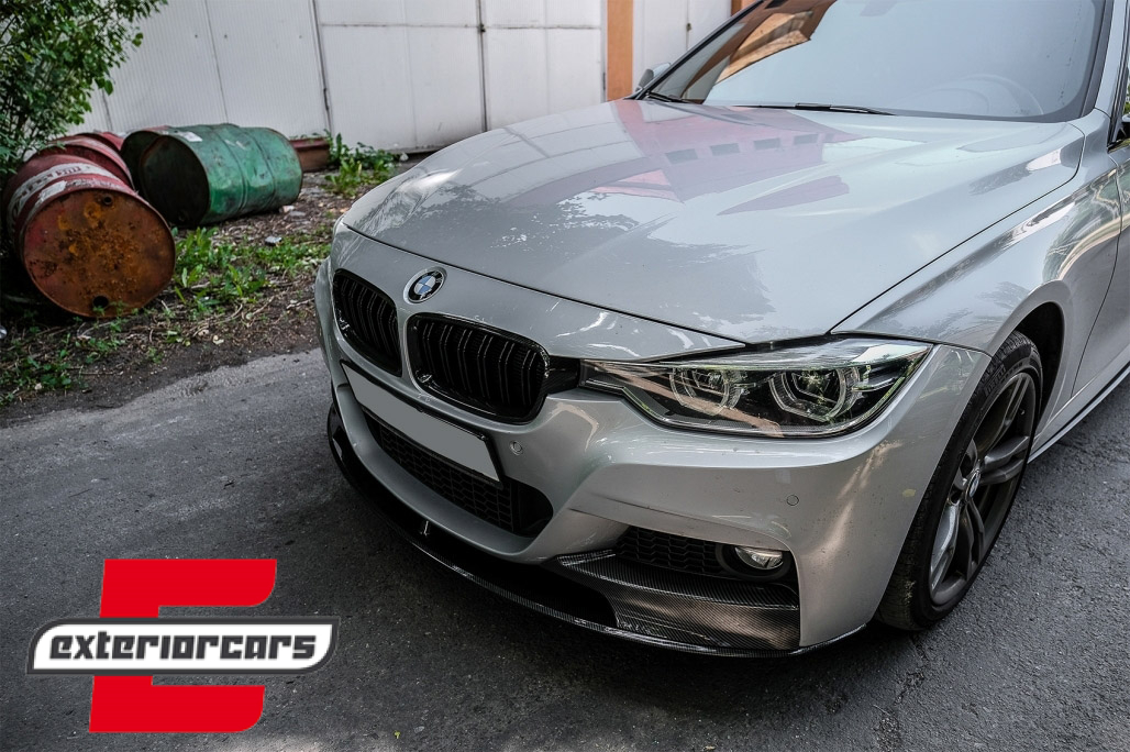 Prednji splitter M-Performance dizajn (carbon look) / BMW serije 3 F30 limuzina F31 karavan (2011-2019) - Slika 9