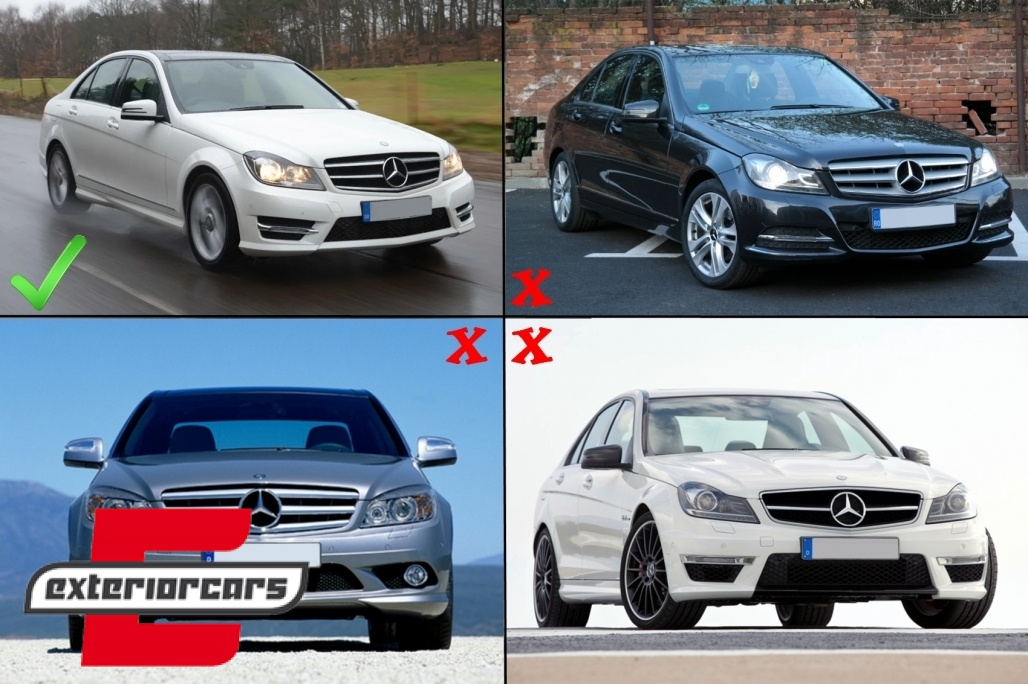 Prednji nastavak branika (piano crna) / Mercedes C-klasa W204 S204 C204 Sport Line Facelift (2011-2015) - Slika 9