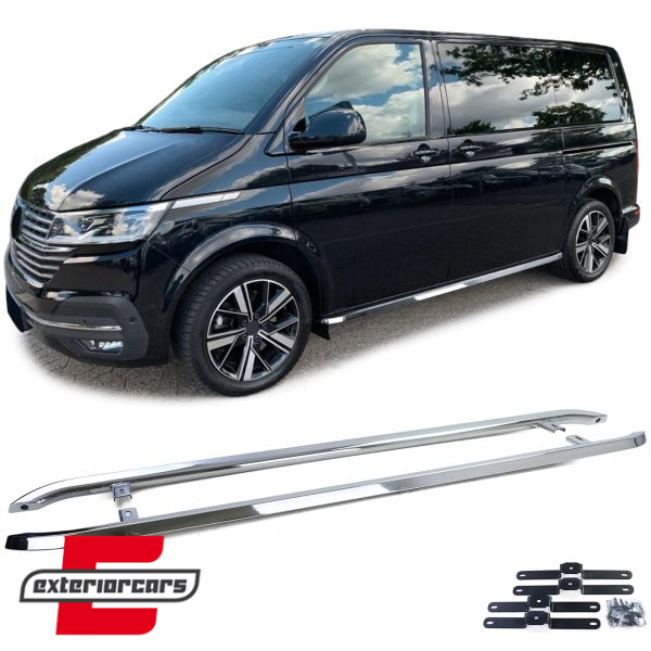 Bočne stepenice (chrome) / VW Transporter Multivan Caravelle T5 T5.1 T6 T6.1 SWB (2003-)