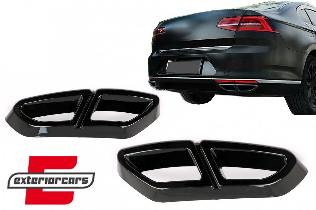 Ukrasni okviri nastavaci auspuha (piano crna) / VW Passat B8 3G GTE / Alltrack (2015-2019)