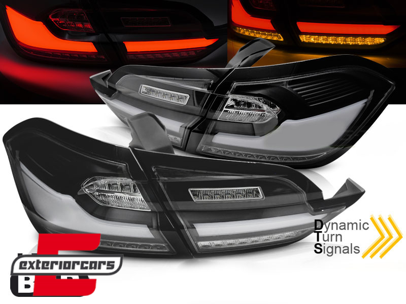 Full LED stražnja svjetla SEQ žmigavci (crna) / FORD FIESTA MK8 HATCHBACK (2017-2021)