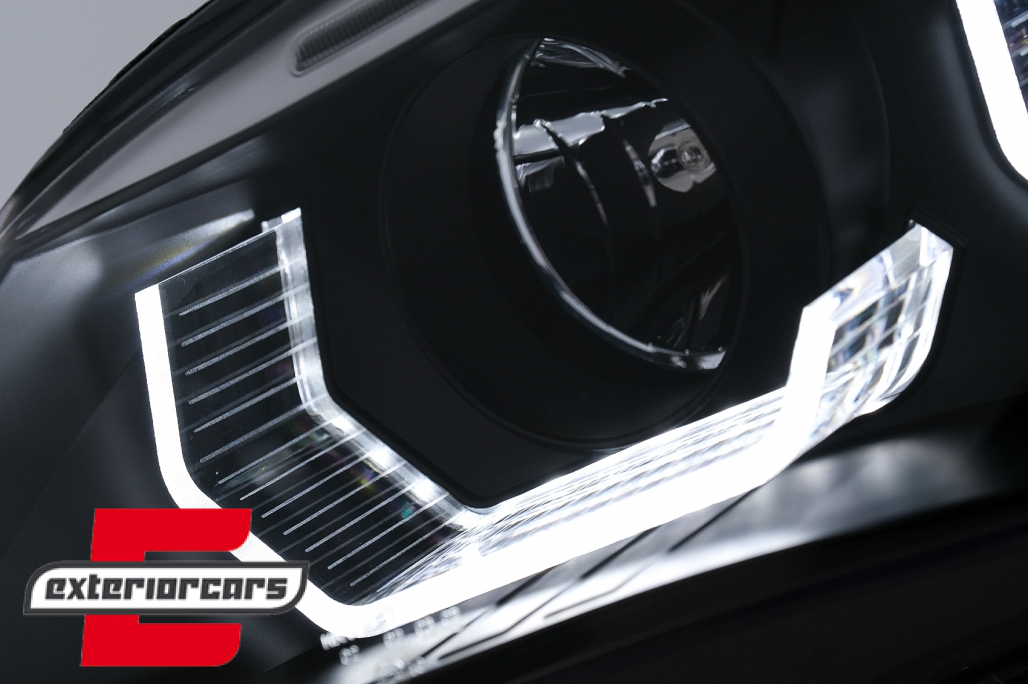 Prednja svjetla 3D Angel Eyes LED žmigavci (crna) / BMW serije 5 E60 E61 (2003-2007) - Slika 5