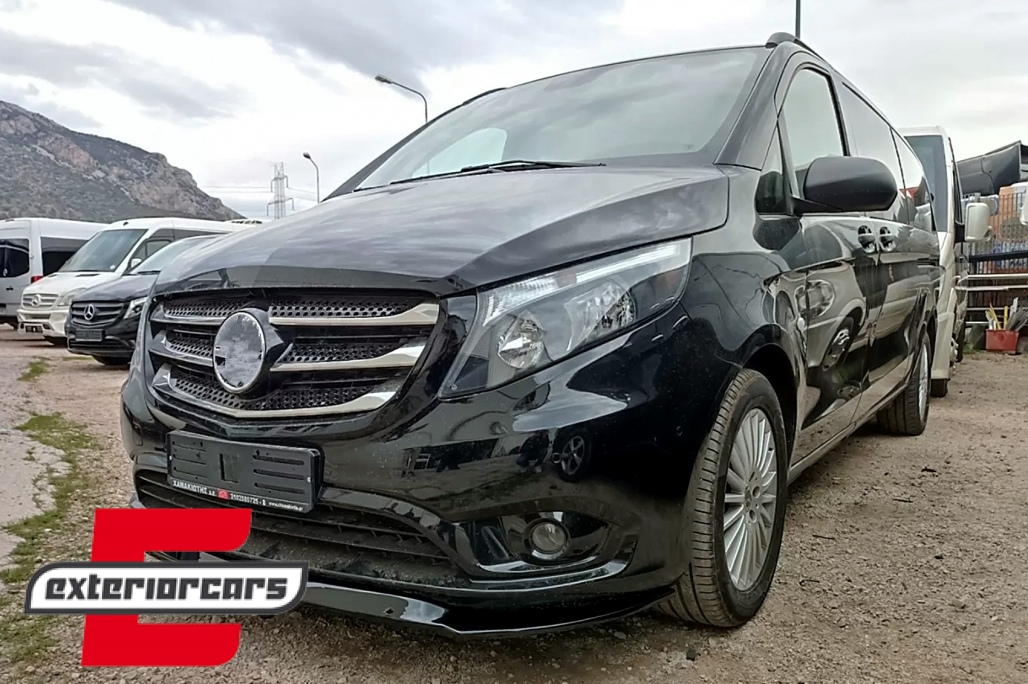 Prednji nastavak branika (piano crna) / Mercedes V-klasa W447 (2014-2019) - Slika 8