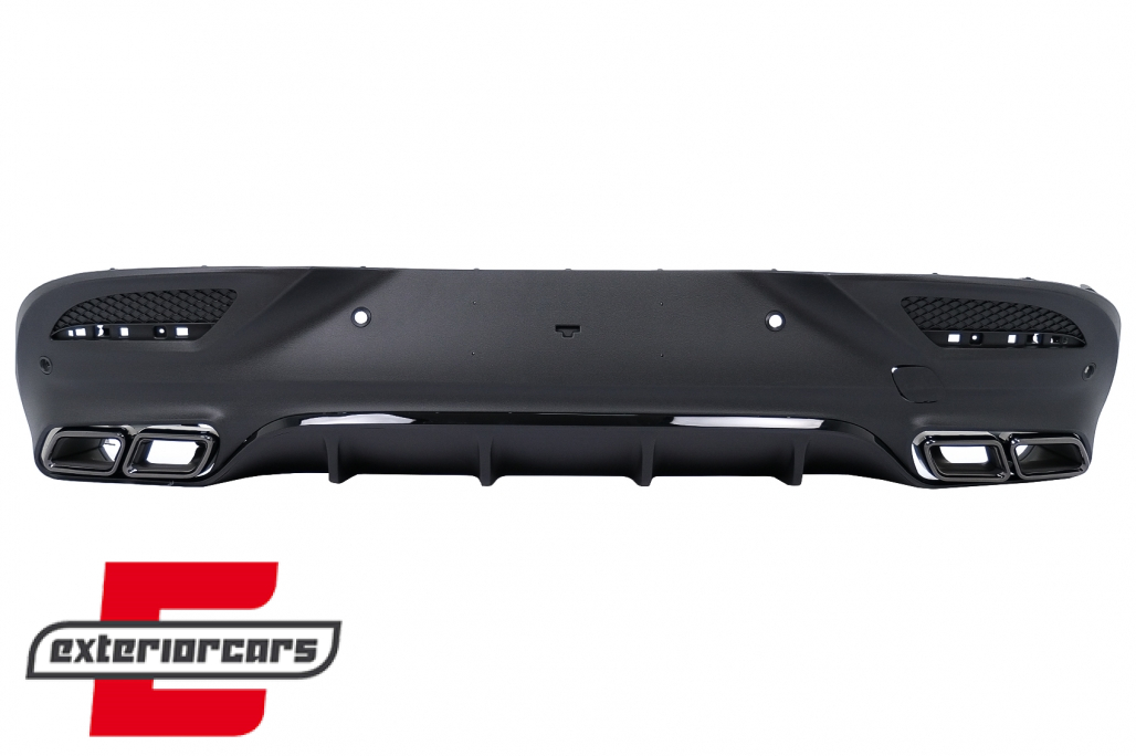 Difuzor zraka & nastavci auspuha GLE63 AMG dizajn Night paket / Mercedes GLE Coupe C292 Sport Line (2015-2019)