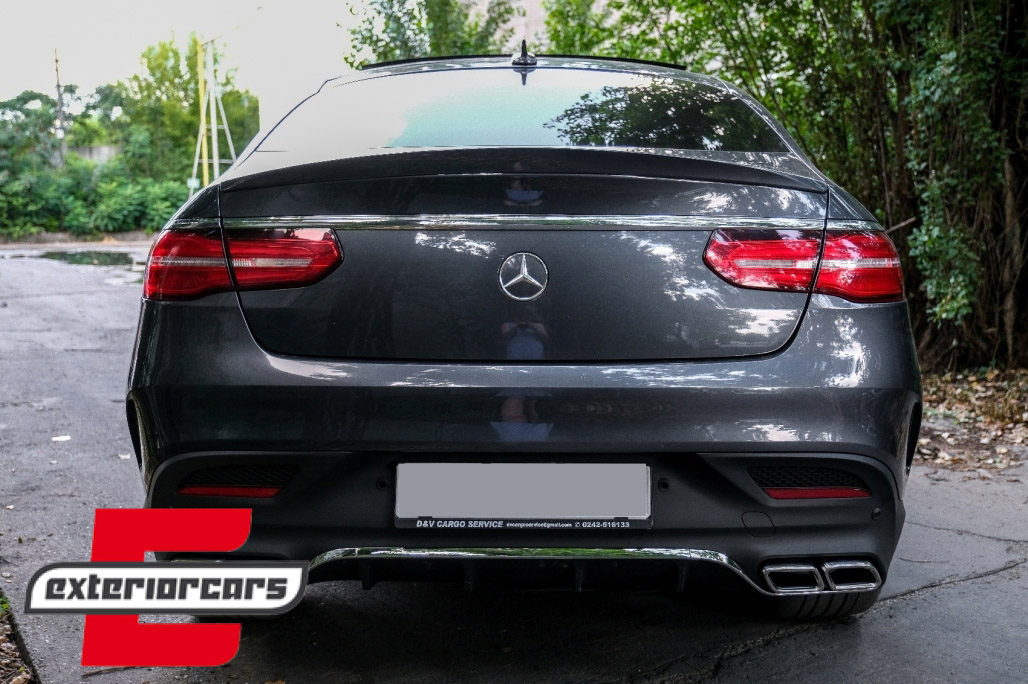 Difuzor zraka & nastavci auspuha GLE63 AMG dizajn (chrome) / Mercedes GLE Coupe C292 Sport Line (2015-2019) - Slika 10