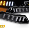 LED prednji žmigavci SEQ sa pozicijskim svjetlom (crna) / Ford Mustang Mk6 VI (2015-2017)