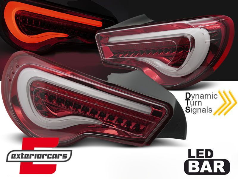 Full LED stražnja svjetla SEQ žmigavci (crvena/kristal) / Toyota GT86 (2012-2019)