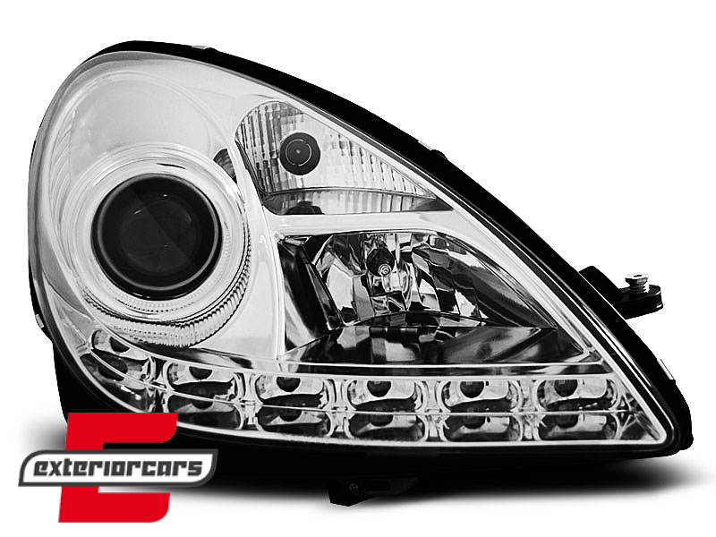 Prednja svjetla LED DayLight Xenon (chrome) / Mercedes SLK R171 (2004-2011) - Slika 2