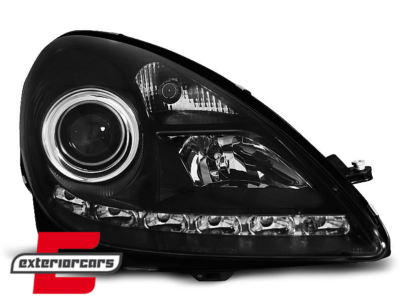 Prednja svjetla LED DayLight Xenon (crna) / Mercedes SLK R171 (2004-2011) - Slika 2