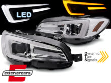 Full LED prednja svjetla SEQ žmigavci (chrome) / Subaru WRX (2014-2021)