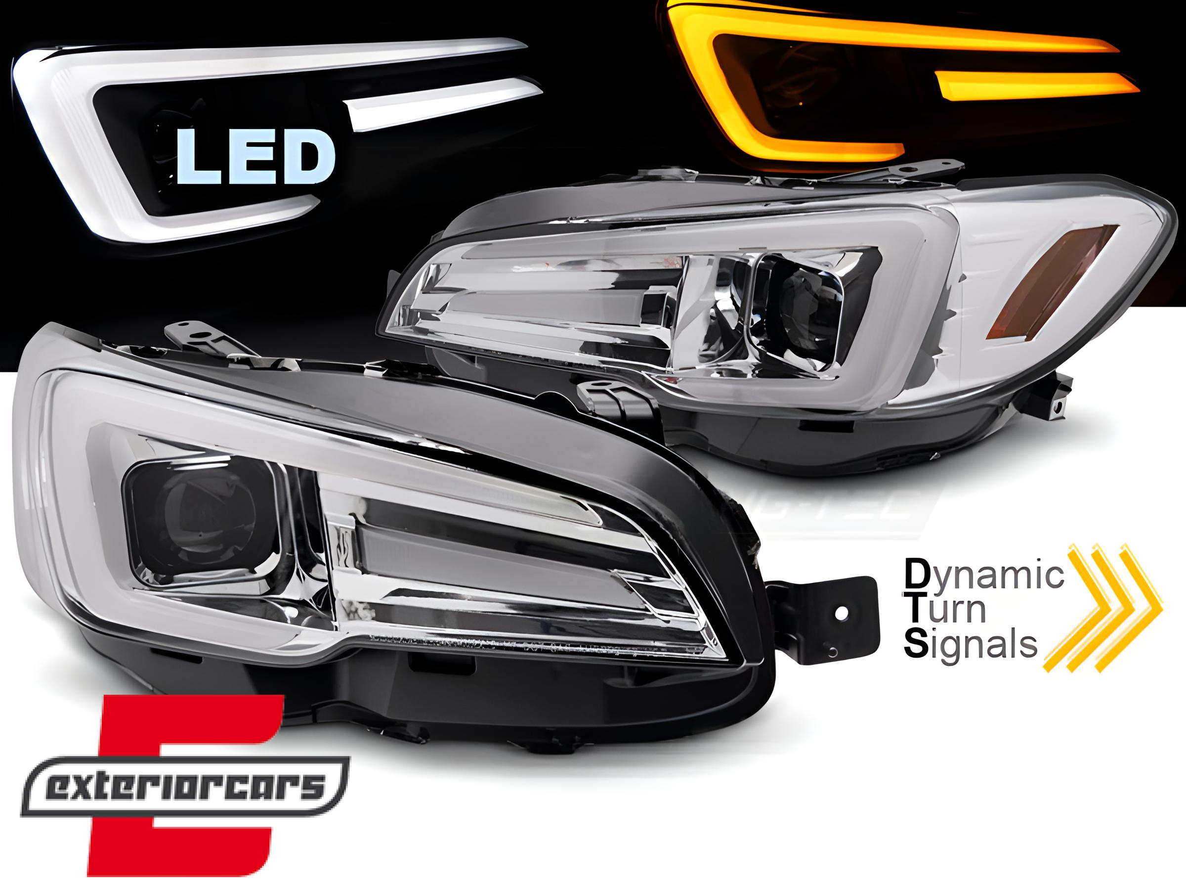 Full LED prednja svjetla SEQ žmigavci (chrome) / Subaru WRX (2014-2021)
