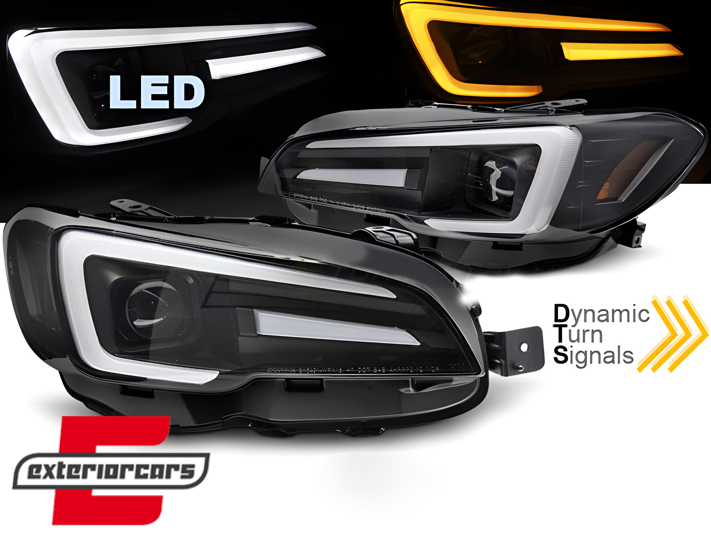 Full LED prednja svjetla SEQ žmigavci (crna) / Subaru WRX (VA) (2014-2021)