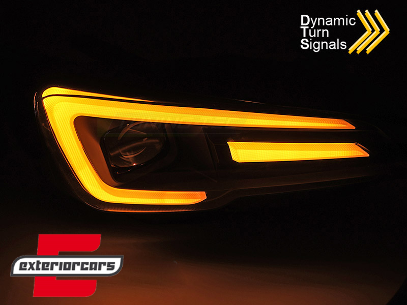 Full LED prednja svjetla SEQ žmigavci (crna) / Subaru WRX (VA) (2014-2021) - Slika 3