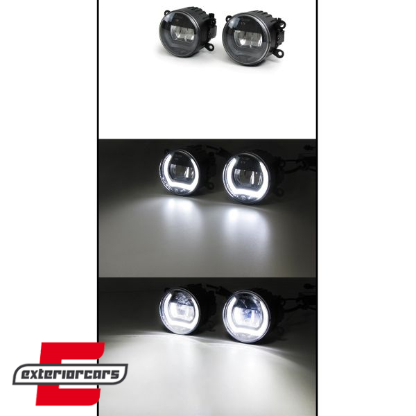 Svjetla za maglu LED sa dnevnim svjetlima (chrome) / Citroen C1 C5 (2004-2008) C6 (2005-2012) - Slika 3