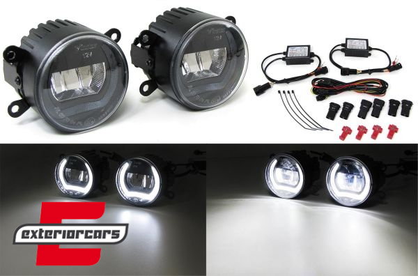 Svjetla za maglu LED sa dnevnim svjetlima (chrome) / Citroen C1 C5 (2004-2008) C6 (2005-2012) - Slika 4
