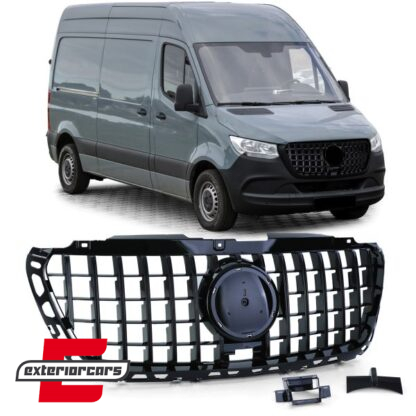 Prednja maska GT-R Panamericana dizajn (piano crna) / Mercedes Sprinter W907 W910 (02.2018-)