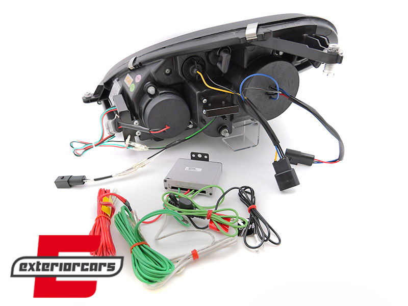 Prednja svjetla LED DayLight Xenon (crna) / Mercedes SLK R171 (2004-2011) - Slika 3
