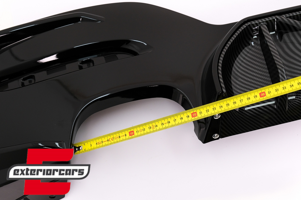 Difuzor zraka Competition dizajn (piano crna/carbon) / BMW serije 1 F20 F21 LCI (2015-06.2019) - Slika 3