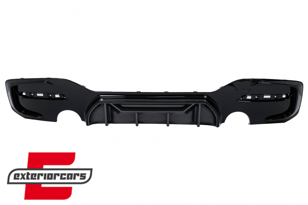 Difuzor zraka Competition dizajn (piano crna/carbon) / BMW serije 1 F20 F21 LCI (2015-06.2019)