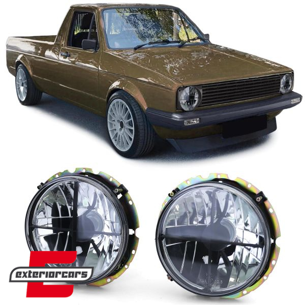 Prednja svjetla (chrome) / VW Caddy I (1982-1992) Jetta I (1979-1984)