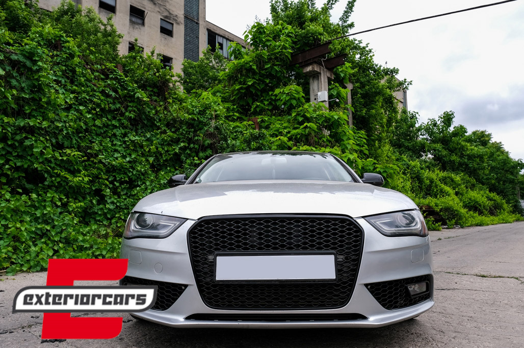 Bočne mrežice RS4 dizajn (piano crna) / Audi A4 B8 Facelift (2012-2015) - Slika 13