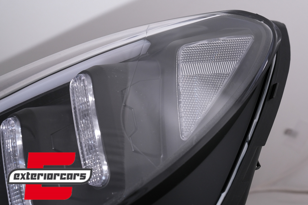 Prednja svjetla LED DRL SEQ žmigavci (crna) / Mercedes C-klasa W205 S205 A205 C205 (2014-2018) - Slika 16