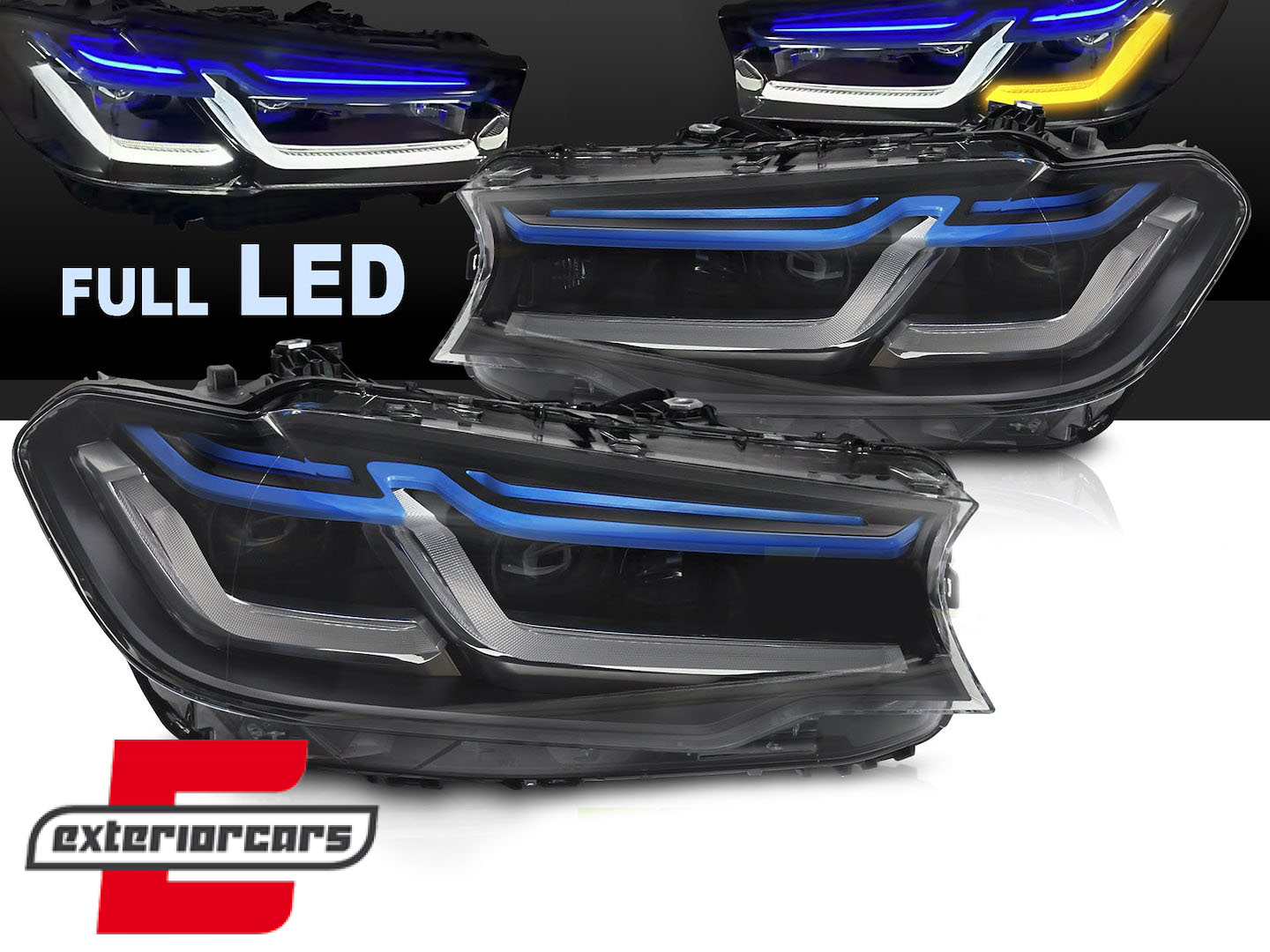 Full LED prednja svjetla LCI dizajn / BMW serije 5 G30 limuzina G31 karavan (2017-2019)